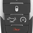 Dasbecan Smart Key Fob Replacement Keyless EntryRemote Control Compatible with Dodge Ram 1500 2019 2020 2021 2022 2023 2024 FCC ID: OHT-4882056 Replaces# 68291691AD 433Mhz 5 Buttons