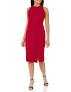 Dress the Population Women's Emme High Neck Tie Back Body Con Midi Dress
 Small