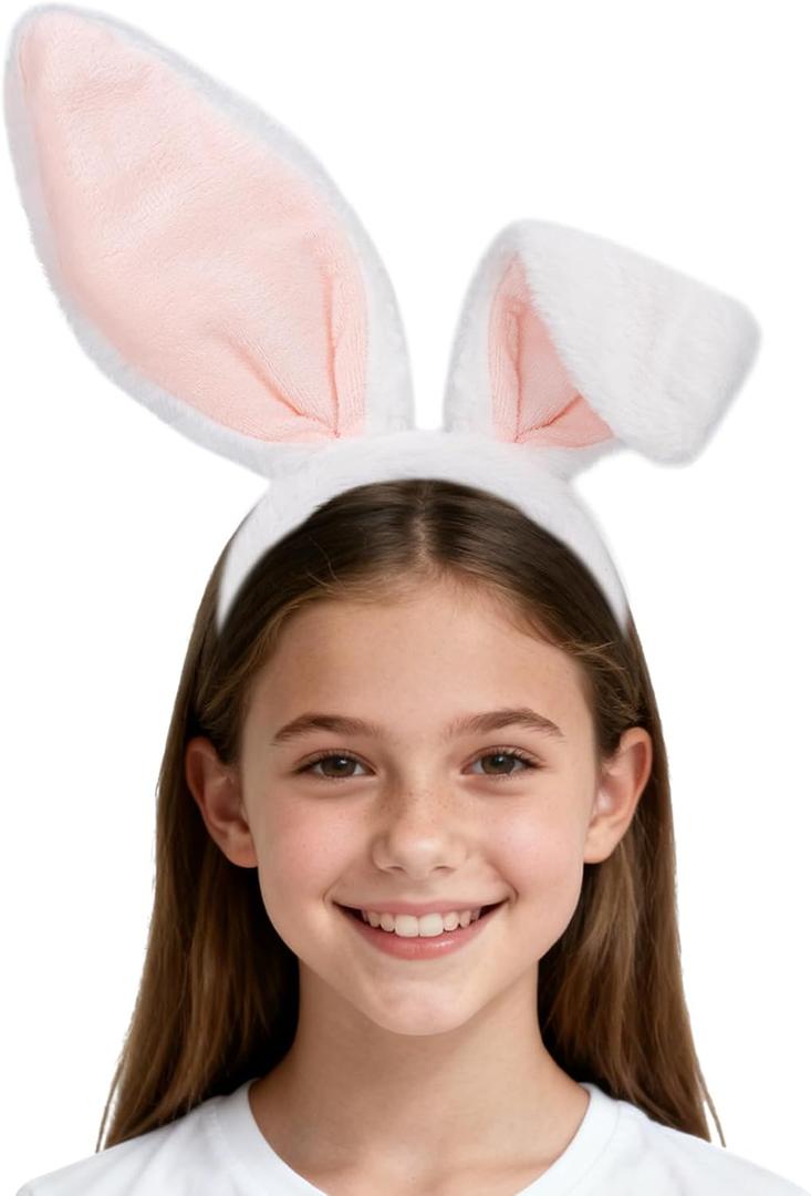 Joyline Cute Bunny Headband for Women GirlsFluffy Rabbit Ear Hairband Costume Accessories Easter Birthday Party Favors Gifts