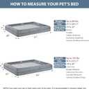 WNPETHOME XL Extra Large Dog Bed, Washable Dog Couch with Removable Waterproof Cover, Orthopedic Large Pet Sofa Bed with Bolster Sides for Sleeping