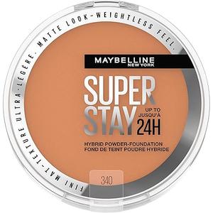 Maybelline Super Stay Up to 24HR Hybrid PowderFoundation, MediumtoFull Coverage Makeup, Matte Finish, 340, 1 Count