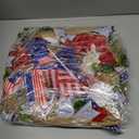 Daifunli Red White and Blue Wreaths for Front Door 16 Inch Patriotic Wreath Memorial Day 250th Anniversary 4th of July American Flag Decorations for Independence Day Home Wall Window Porch Decor
