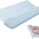 Laborio Computer Keyboard Stand for Desktop, Keyboard Wrist Rest Holder Stand for Easy Typing with Wrist Pad for Office Desk, Home, School(Blue)