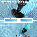 EFURDEN Pool Vacuum for Above Ground Pool, Cordless Handheld Rechargeable Pool Cleaner with Running Time Up to 60 Minutes for Sand and Debris, Ideal for In-Ground Pools, Spas, and Hot Tubs (Green)