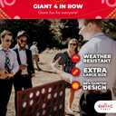 Swooc Games - Giant Four in a Row (All Weather) with Carrying Case & 60% Quieter Design - Giant Connect Game Outdoor for Adults and Family - 4 in a Row Life Size Yard Games for Kids and Adults, 3ft x 2ft