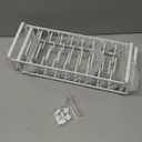 Plate Organizer for Cabinet (2-Pack),Kitchen Dish Rack Organizer for Cabinet Countertop Drawer Space Saver8 Slots Vertical Plate Holder Storage Rack, Housewarming Kitchen Gifts for Women (White)