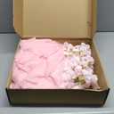 SoarDream Champagne Wedding Chair Sashes, 26 Pack Sheer Tulle with Artificial Hydrangea Accents for Ceremony, Reception & Banquet Home Chair Decorations