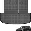 Cargo Mat & Backrest Mat Fit for Hyundai Palisade 2020-2025: Cargo Liner with Backrest Mat Behind 3rd Row Replacement - All Weather Protection Trunk Mat with Back Seat Cover Palisade Accessories