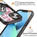 Rosarnnah Magnetic for iPhone 13 Magsafe Case Cute Aesthetic - Durable Shockproof 6.6 ft Drop Impact Phone Case Cover with Funny Fashion Skeleton 6.1"" Black, VV13B001