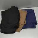 Ecavus 3-Pack Women's Maternity Pants Over Belly Soft Lounge Palazzo Pants Stretch Wide Leg Pregnancy Trousers with Pockets M