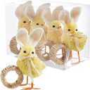 RAZ Imports Box of Chick Napkin Rings, 6 inches