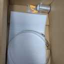 8" Dryer Vent Cover Galvanized Steel Hooded Wall Vent with Screen & Damper