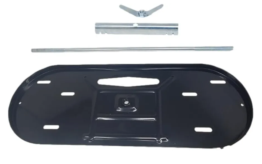 Dual Propane Tank Rack for RVs - Holds Two 30LB Tanks, Durable Black Steel Design