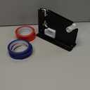 Steel Tape Bag Sealer with Bag Trimmer, 6 Rolls of Tape Bag, Bag Sealing Taper Dispenser for Ground Meat, Ground Meat Packaging System, Heavy Duty Tape Bag Sealer Machine for Fruit, Greens, Bread