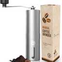 Manual Coffee Grinder by iTrends – Stainless Steel Manual Coffee Bean Grinder, Manual Burr Hand Crank Coffee Grinder with Adjustable Settings for Espresso to Coarse Coffee. Perfect Coffee Lovers Gift.