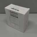 Cudinham Print Pods Mini Printer, Sticker Printer with 10 Rolls Thermal Printing Paper, Inkless Pocket Printpod for Phone, Impresora Porttil for Notes, DIY, Compatible with iOS & Android (White)