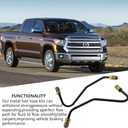 Set of 2 Front Brake Caliper Line Set Fit for Toyota Tundra 2007-2014 4WD,Front Brake Caliper Line Hose Kits,Front Hydraulic Brake Hose Assembly