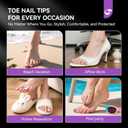 3 x Gelike ec 240pcs Square Toe Nail Tips: Clear Soft Gel Nails DIY Art Lover For Women - Home DIY Salons Use 12 Size