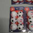 4 x Jacent U.S. Soccer Table Tennis Balls: Official Licensed Product, 6 Count, 40mm Ping Pong Balls w/Logo and Soccer Ball Designs, Recreation Quality for Practice and Pong Play