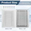Nexarelle Aluminum Air Vent Cover 18"x10" Openings: 15.6"x7.7" White