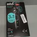 Braun All-In-One Style Kit Series 3 3430, 3-in-1 Trimmer for Men with Beard Trimmer, Ear & Nose Trimmer, Hair Clippers, Ultra-Sharp Blade, 20 Length Settings, Washable (5 Piece Set, Black)