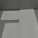 SEIRI 1pcs Washer and Dryer Covers for the Top, 26" x 18" Silicone Dryer Top Protector Mat Non-slip Waterproof Washing Machine Cover Protector Top Load for Laundry & Kitchen (White)