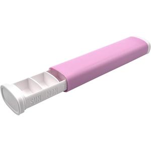 EZY DOSE Slide Pill Organizer, Medication Storage Case with Durable BPA-Free Plastic with Plastic Exterior, Large 7-Day Weekly Compartments, Tablets, Vitamins, Compact, 6.5-Inch, Pink