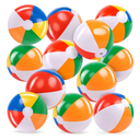 JOYIN Rainbow Beach Balls(12 Pack), 12'' Inflatable Swimming Pool Toys for Summer Water Games Kids Birthday Party Supplies Combo Set Include Inflatable Beach Balls