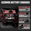 12V/24V 130A Car Battery Charger & Engine Starter, 0-30A Automatic Battery Maintainer with Winter Mode, Desulfator & Repair, for AGM/STD/Gel/Deep Cycle Batteries