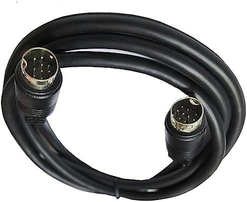 Traovien S-Video Mini-DIN 9-Pin Male to Male Audio Cable for TV Receiver Monitor Projector Audio and Video Receiver etc (Mini 9Pin Male to Male 10Ft/3m)