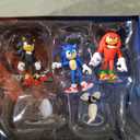 Sonic 3 Movie Action Figures 2.5-Inch Movie Collector Toy Figure Multi-Pack Includes Sonic Knuckles Shadow Buzz Bomber & Drone- Officially Licensed Toys