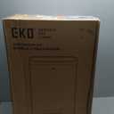 EKO Madison Matte Black Stainless Steel 13.2 Gal/50L Kitchen Step Trash Can or Recycling Bin, Removable Inner Liner, Soft Close Lid, Fingerprint Resistant Finish