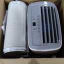 BLACK+DECKER Portable Air Conditioner, 8,000 BTU (3,950 BTU SACC) for Rooms up to 400 Sq. Ft., Portable AC with Follow Me Remote Control and Window Kit, BPACT08WT, White