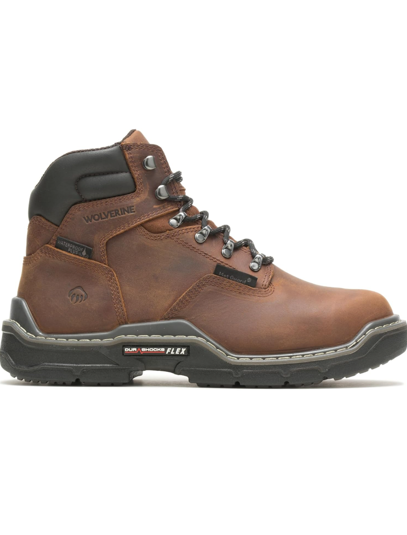 Wolverine Men's Raider Durashocks Waterproof Composite Toe Met Guard Construction Boot 10.5EW