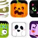 Yizeda 60Pcs Halloween Paper Plates, 6 Design Disposable Dinner Plates Pumpkin Cat Frankenstein Vampire Bat Ghost for Halloween Party Supplies Dinner Tableware Decoration Supplies, 9 Inch