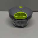 Ourokhome Manual Food Processor Vegetable Chopper, Portable Hand Pull String Garlic Mincer Onion Cutter for Veggies, Ginger, Fruits, Nuts, Herbs, etc., 500ml, Grey (Gray)