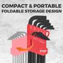 Allen Wrenches Set, 26pcs SAE and Metric Allen Key Set, Long Arm Ball End Hex Key Set Tools for Hex Head Socket Screws - 2 Sets