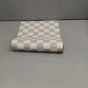 12" x 20" Checkered Dish Drying Mat for Kitchen Counter, Absorbent Coffee Bar Mat for Espresso Machine Coffee Countertops Accessories, Beige