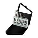 COMOWARE 10pcs Screw Extractor, Broken Bolt Extractor Kit, Left Hand Drill Bit Set, Cobalt Steel, 5pcs Left Handed Drill Bits (5/64" - 19/64") & 5pcs Easy Out Screw Extractor Set (#1 - #5)