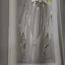 Kitcom Crystal Vase for Flowers 12", Multi-Faceted Design Vase Christmas Decorations for Home Wedding or Gift, Transparent Color with Gift Box