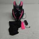 KYEDAY Punk Mask for Men,LED Mask for Women,Futuristic Punk Techwear, Cosplay Halloween Fit Party Music Festival Accessories Pink