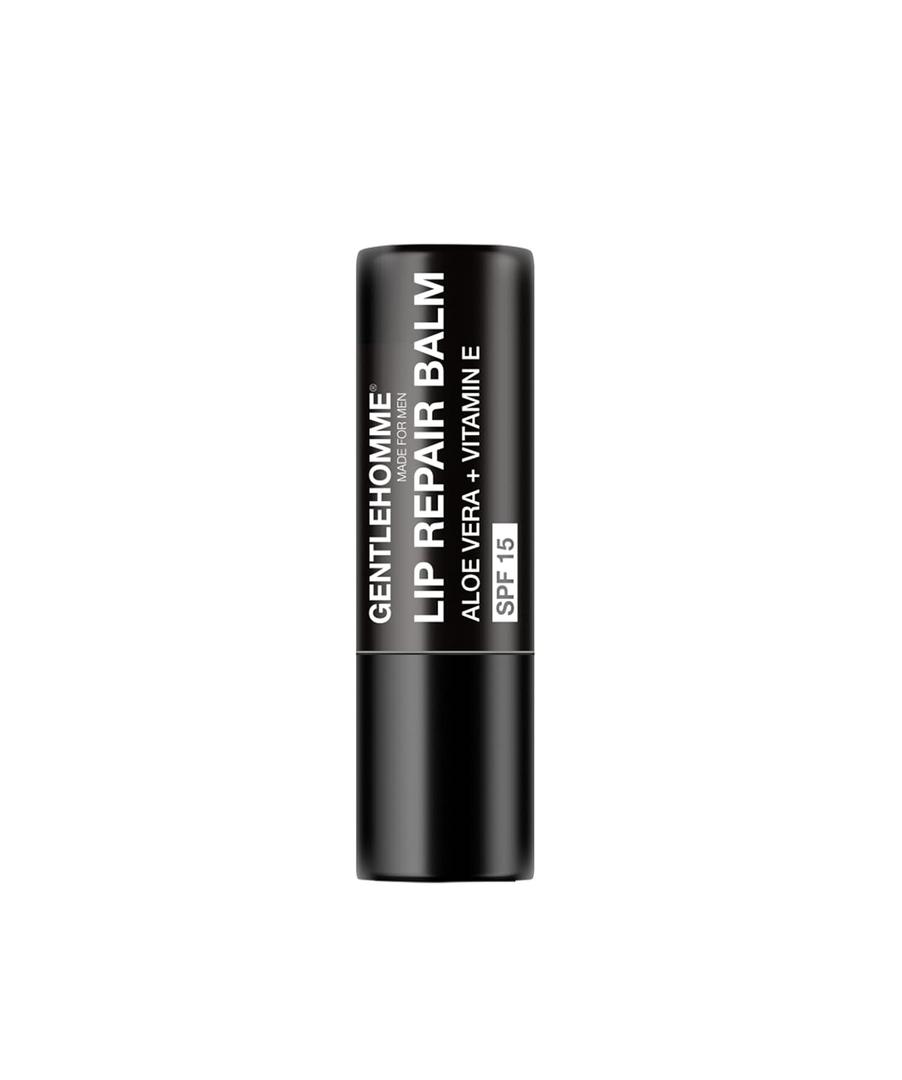 Gentlehomme - Lip Repair Balm - Men's Lip Balm with SPF 15 - With Aloe Vera & Vitamin E - Repair & Hydrate Dry, Cracked, Chapped Lips - Long-Lasting Moisture - Clear Balm - Lip Care - Vegan - 1 Pack