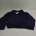 PRETTYGARDEN Womens Quarter Zip Long Sleeve Cropped Sweatshirt 2025 Fall Winter Casual V Neck Pullover Tops With Pockets (Small)