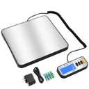Acteck A-LX460 460lb x 0.1lb Digital Heavy Duty Shipping and Postal Scale with Large Stainless Steel Platform, Batteries and Ac Adapter Included