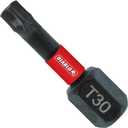 Diablo Torx Drive Bits with MaxTorque Zone for Maximum Performance - Optimized Tip, Laser Engraved Type and Size - 1/4" Hex, 1" Length, T30 Head, 25-Pack - DT301P25