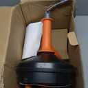 Drain Auger, Clog Remover with Drill Adapter, 25 Feet Flexible Plumbing Snake Use Manually or Powered for Kitchen, Bathroom and Shower Sink, Comes with Gloves (Orange)