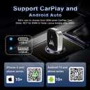 Mini Wireless Adapter for Carplay & Android Auto, 2026 Upgraded, Converts Wired to Wireless CarPlay Dongle, Plug & Play, Fast Stable Connection, Compact Design for iPhone & Android with USB/USB-C
