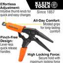Klein Tools 38661 Locking Pliers Set, Long Nose 6-Inch and 9-Inch with Quick Release Handles, High Torque, Ideal for Tight Spaces, 2-Piece