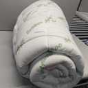 Ultra Soft Queen Size Mattress Topper - Viscose Made from Bamboo Pillow Top Mattress Pad for Back Pain Relief - Naturally Cooling for Hot Sleepers, Green