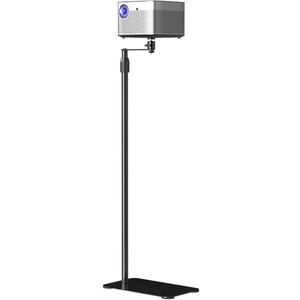 suptek Projector Stand Against Wall Hidden Stand, 360° Swivel, Height Adjustable, Mini Projector Mount Bracket, Compatible with Home Office Video Vlog DVR Camera, PR001FP (6.6lbs capacity-46.8", Black)